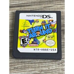 Turn It Around Nintendo DS Game Cartridge NTR-AQQE-USA Authentic Taito Majesco